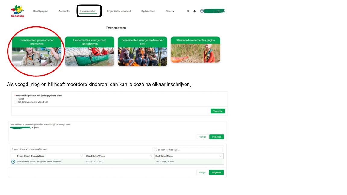 Inschrijven voor evenement